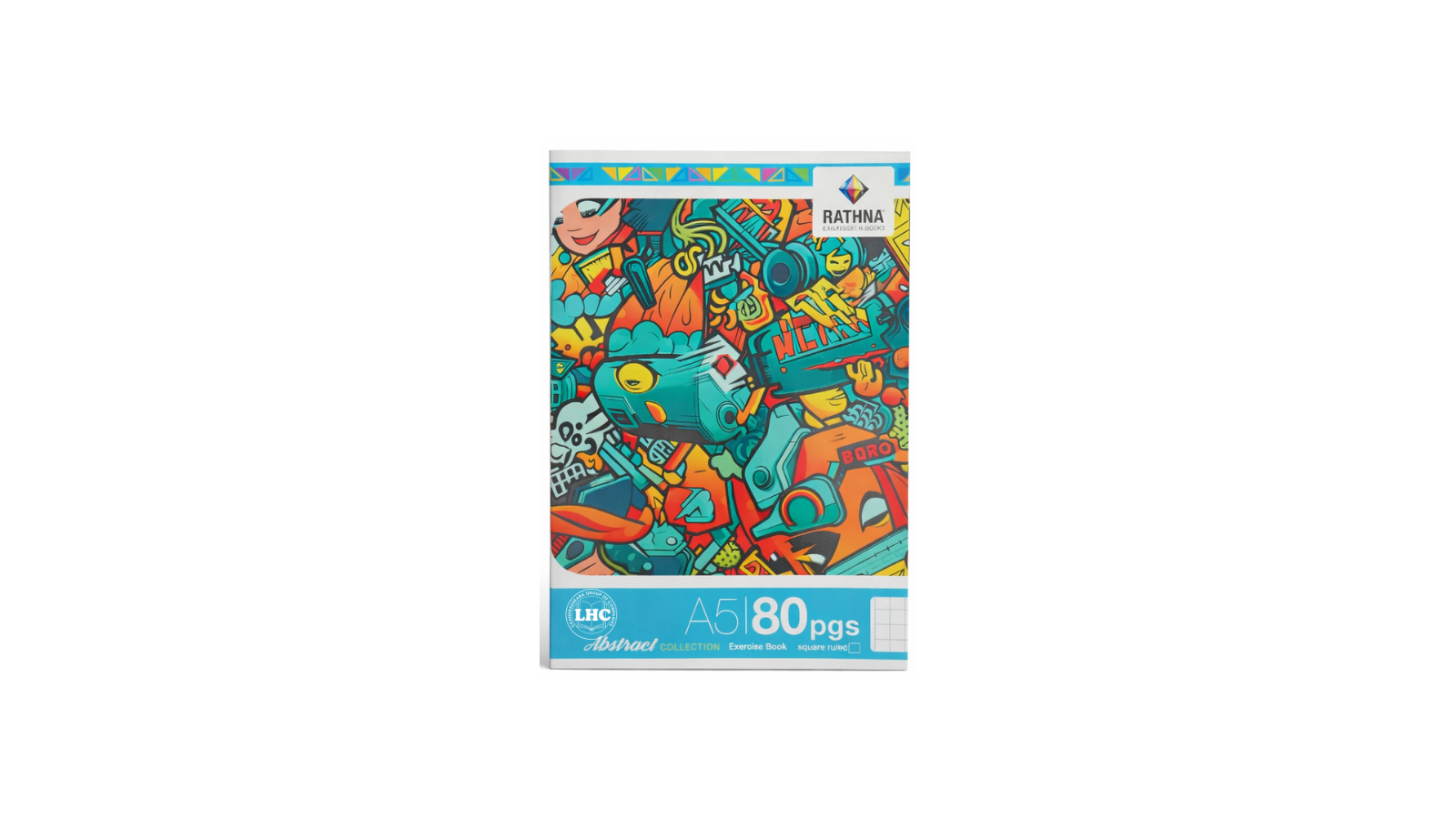 Rathna A5 Exercise Book (80pgs) - Square Rule