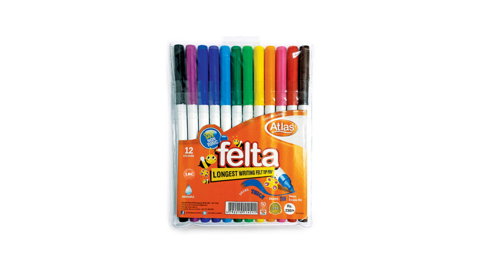Atlas Felta Platignum - 12 Colors